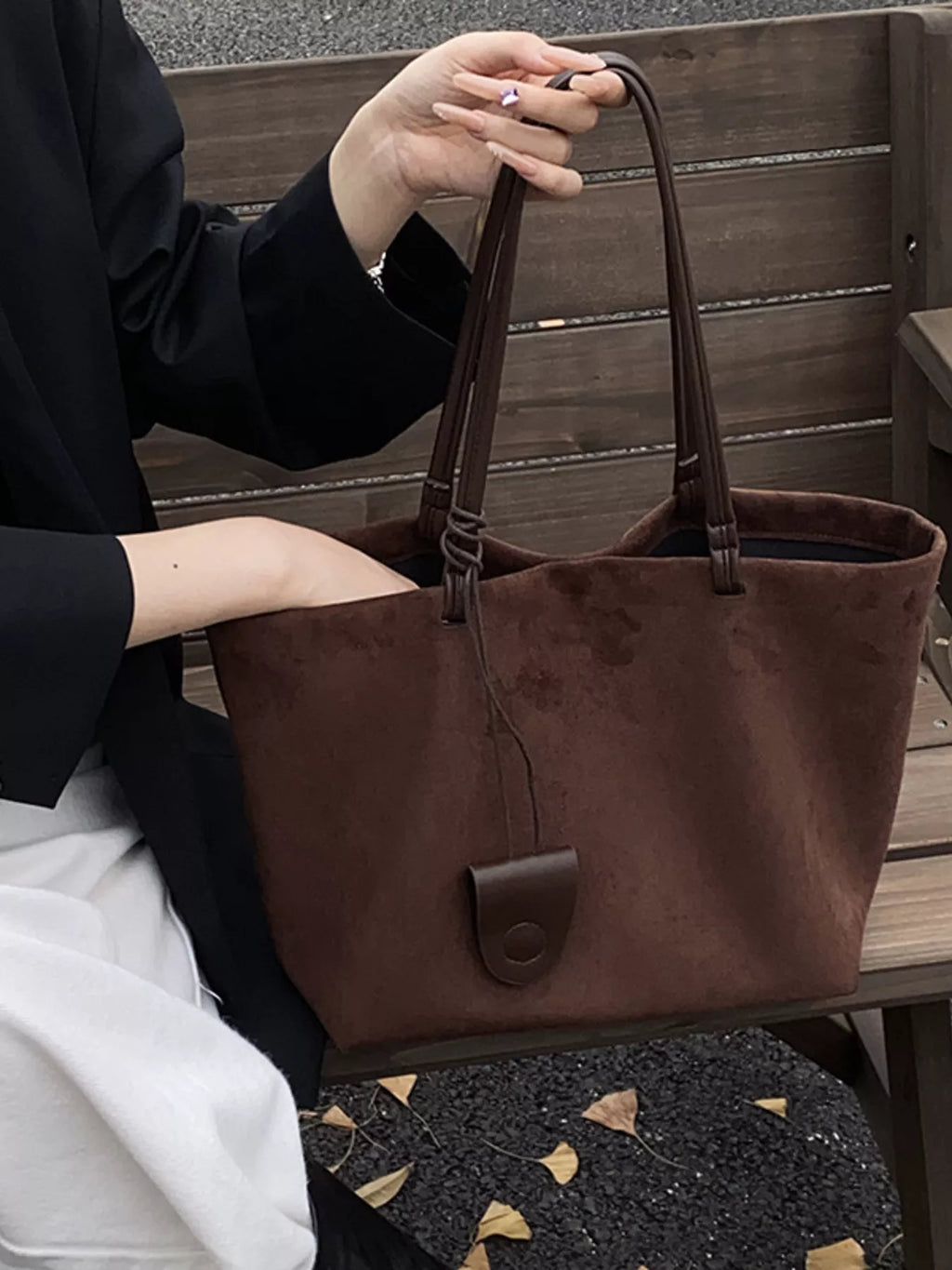 Classic Suede Tote Bag