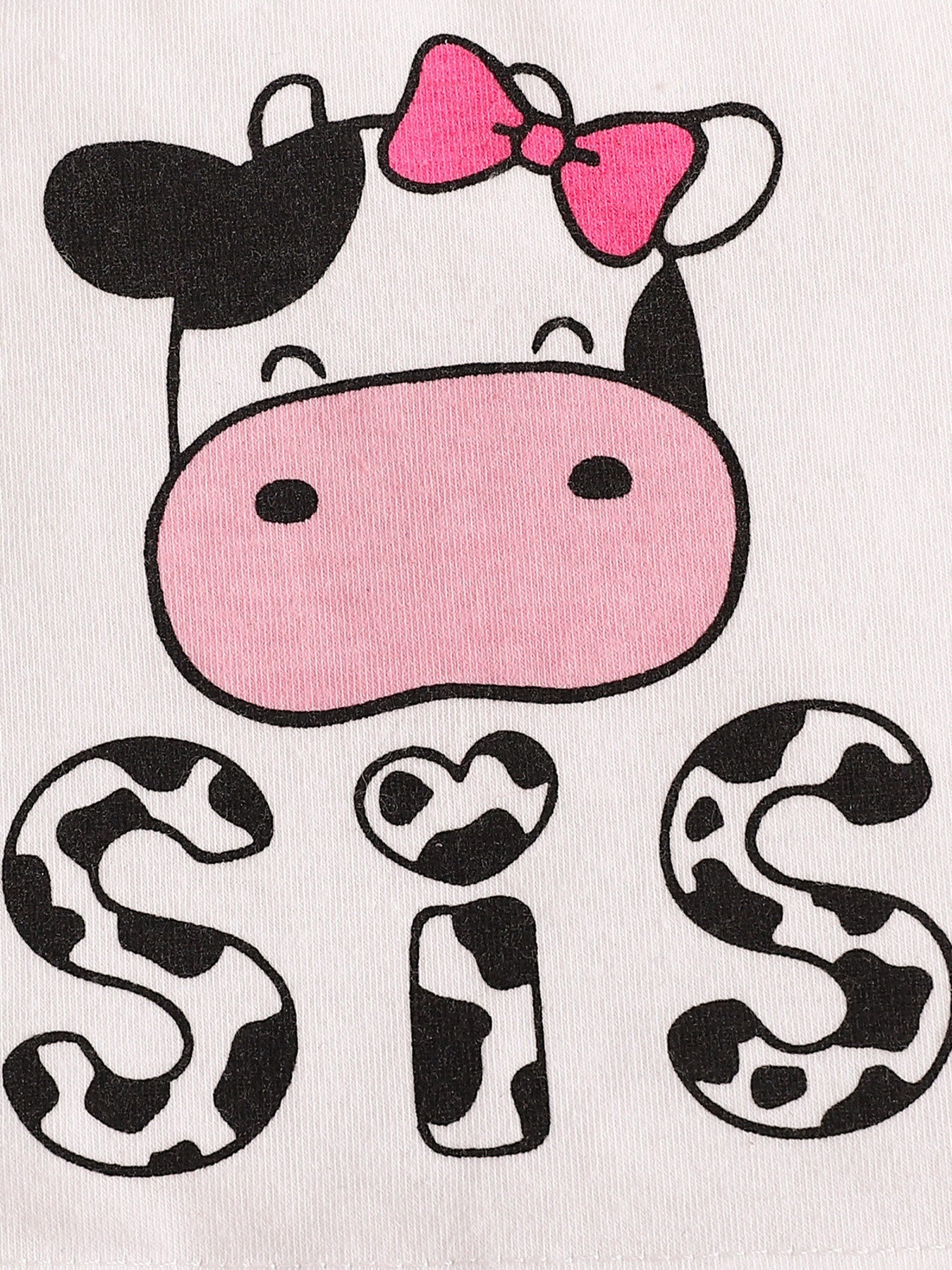 Children's Cow Print Tank Top & Shorts Set