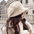 Plush-Lined Cold-Resistant Ear-Protecting Lamb Octagonal Beret