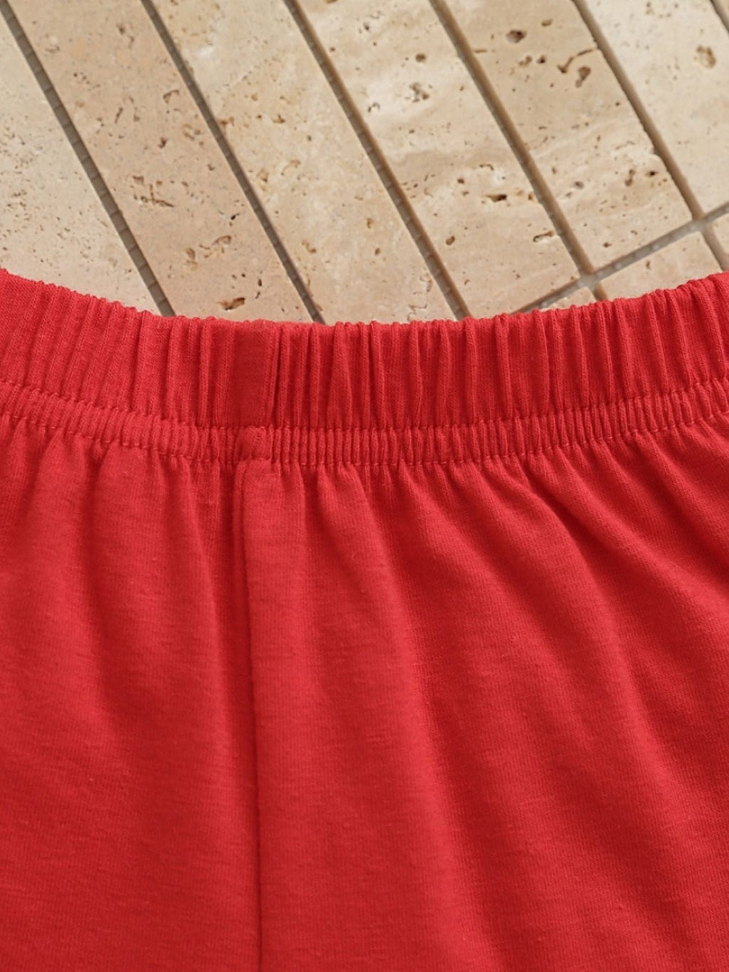 Children's Baseball Love Graphic Ruffle Trim Tee and Shorts Set