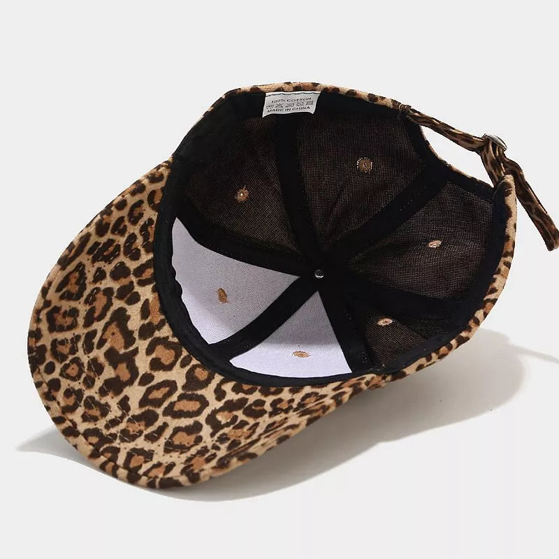 Leopard Cotton Baseball Cap