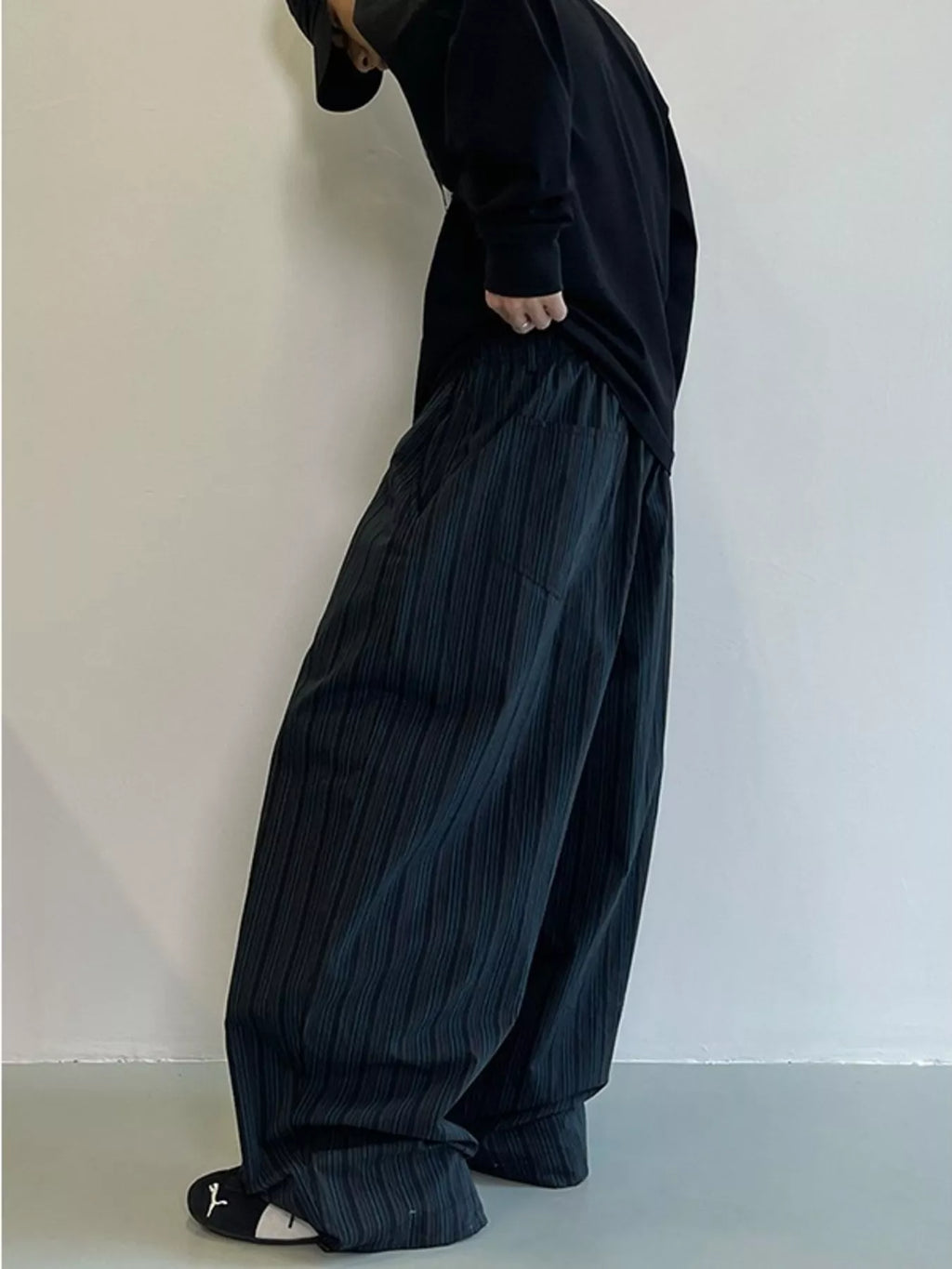 Men's Plus Size Wide Leg Pants