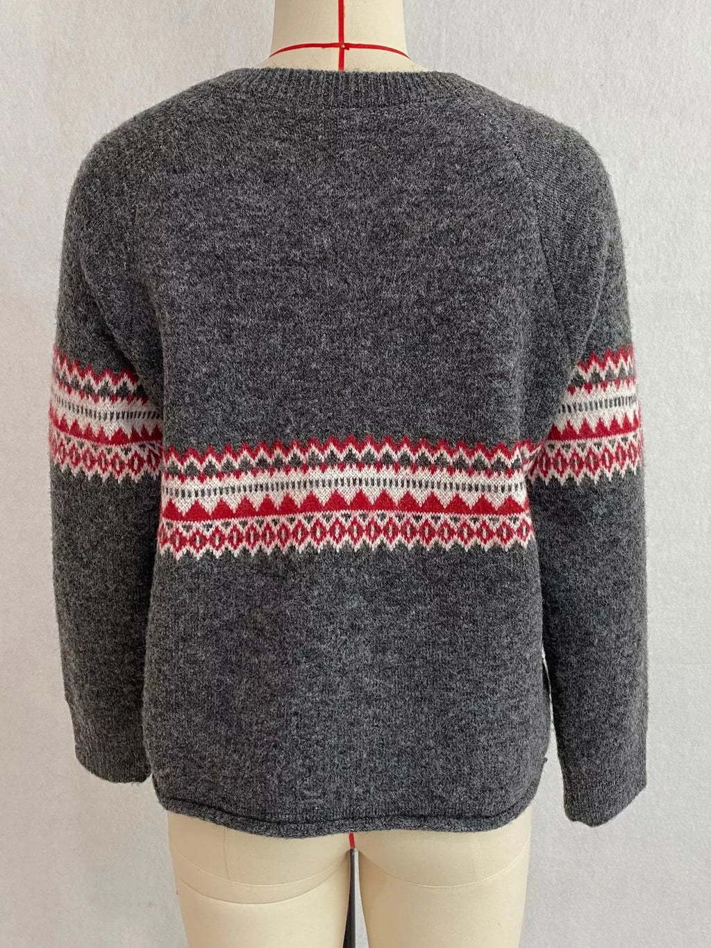 Geometric Button Down Knit Cardigan