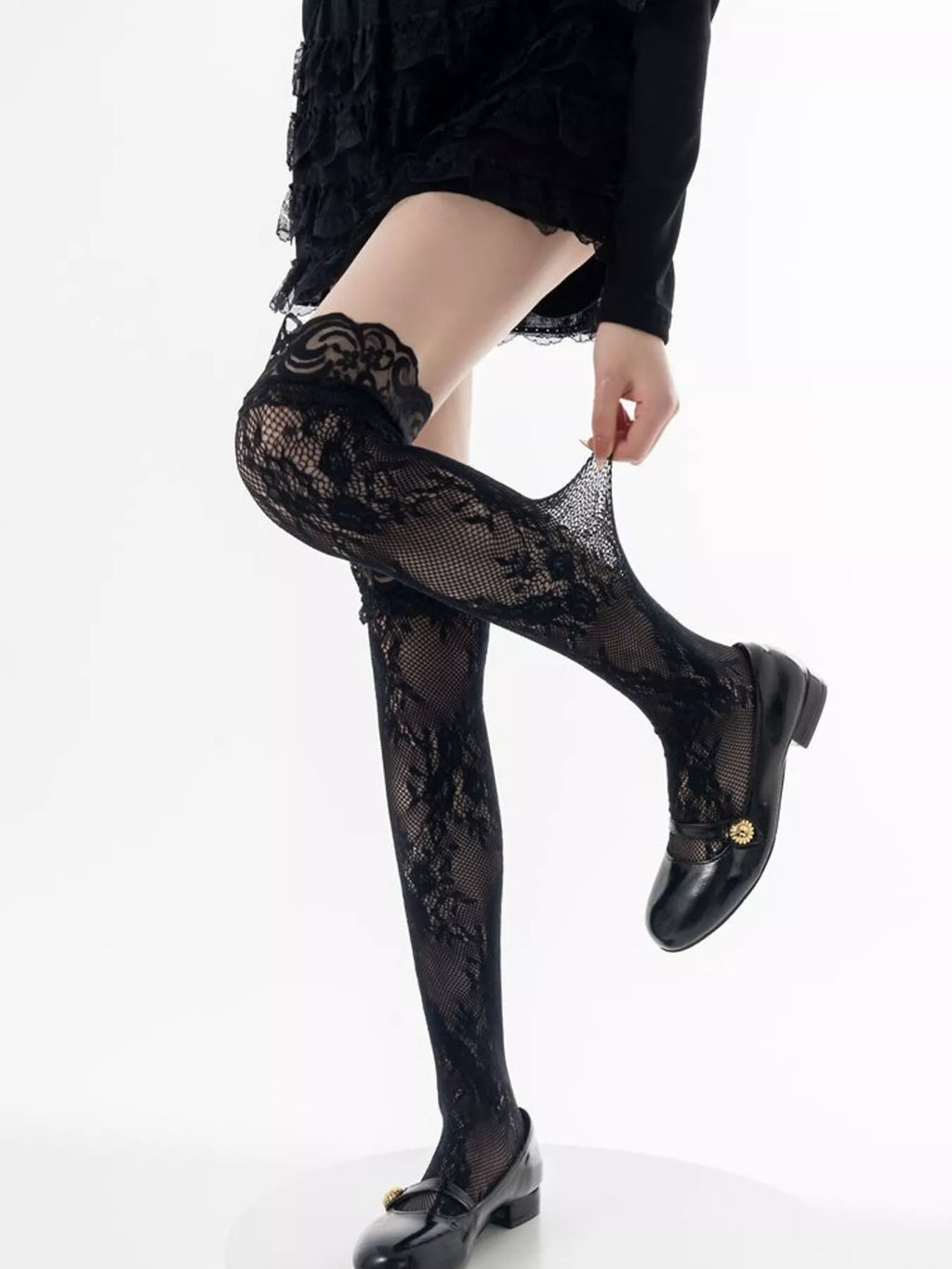 Lace Thigh-High Stockings