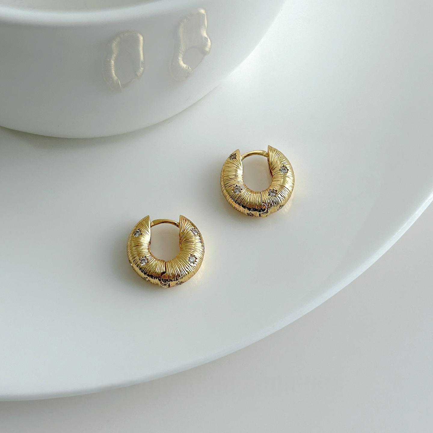 Circle Line Ear Clips Earrings For Women