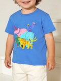 Children's Animal Graphic Round Neck T-Shirt