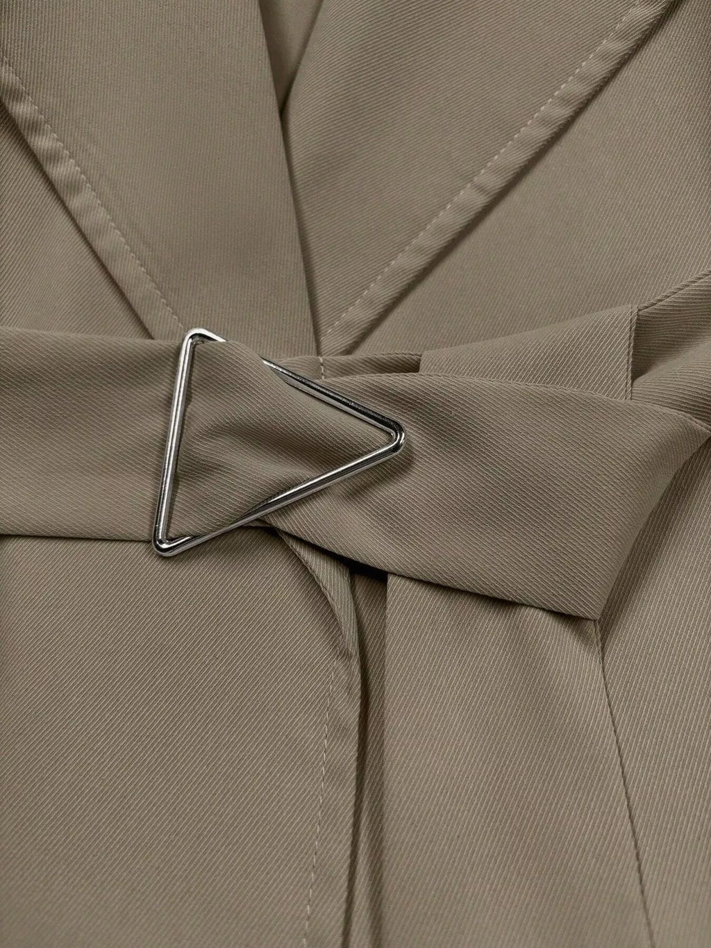 Lapel Collar Longline Trench Coat