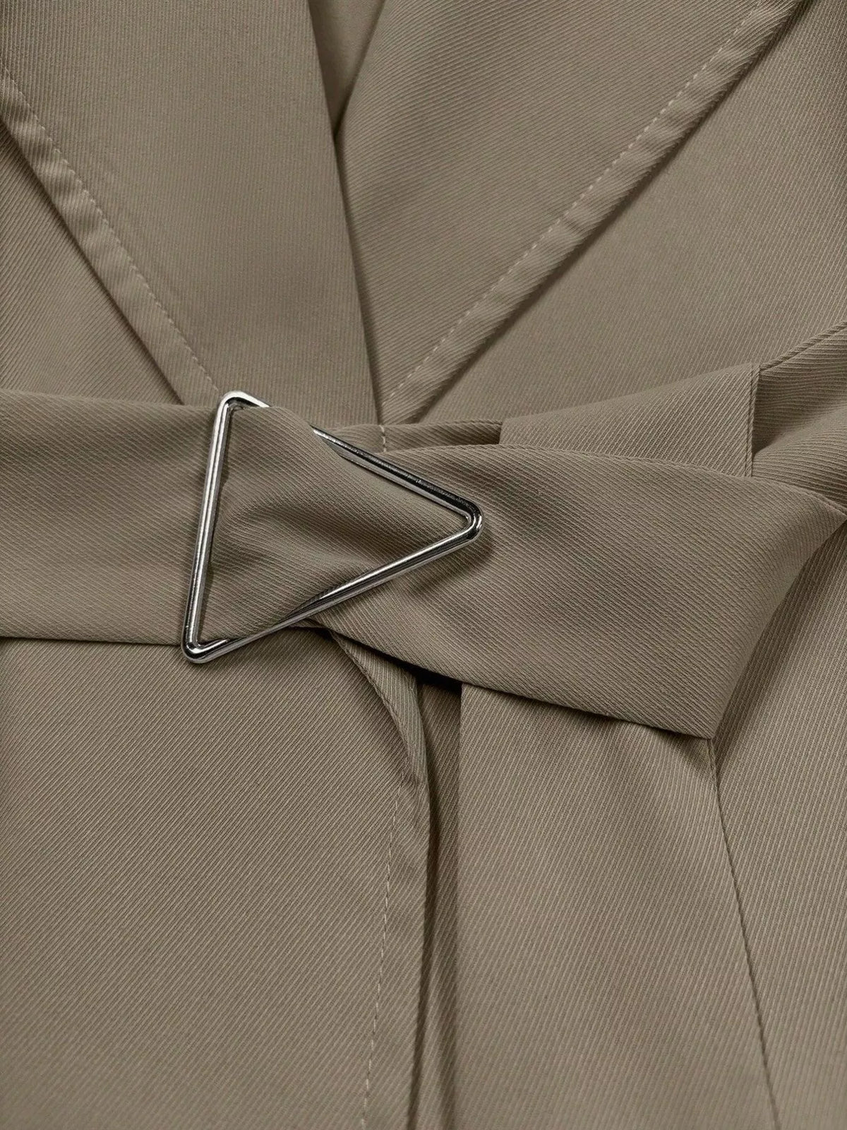 Lapel Collar Longline Trench Coat