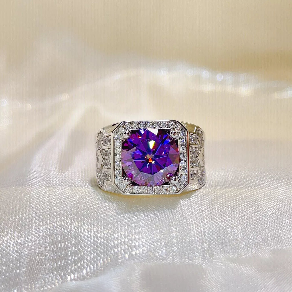 5 Carat 925 Sterling Silver Moissanite Ring