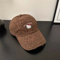 Embroidered Leopard Print Baseball Cap