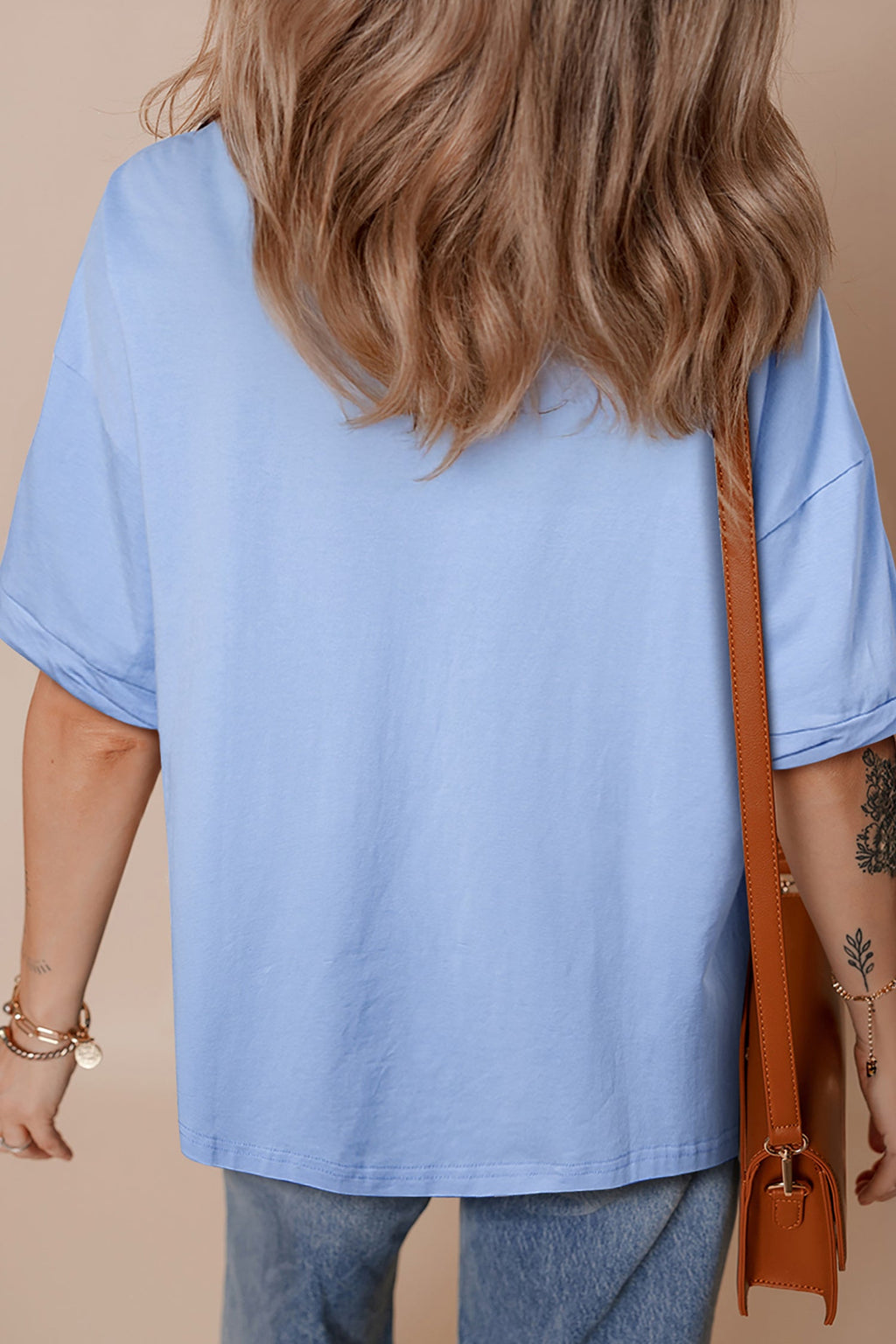 Myosotis America Fashion Print Relaxed T Shirt