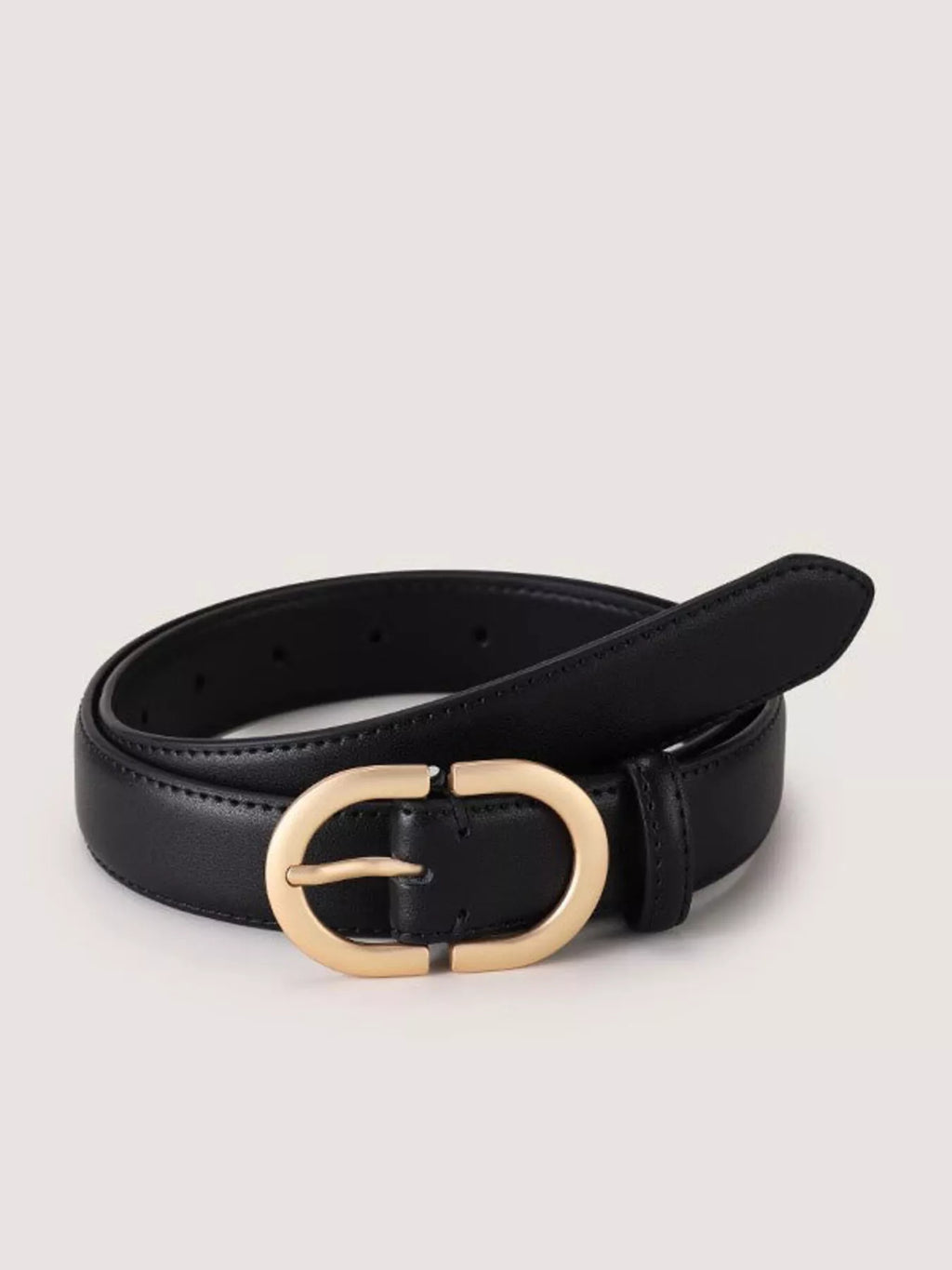 Oval Buckle Adjustable Belt