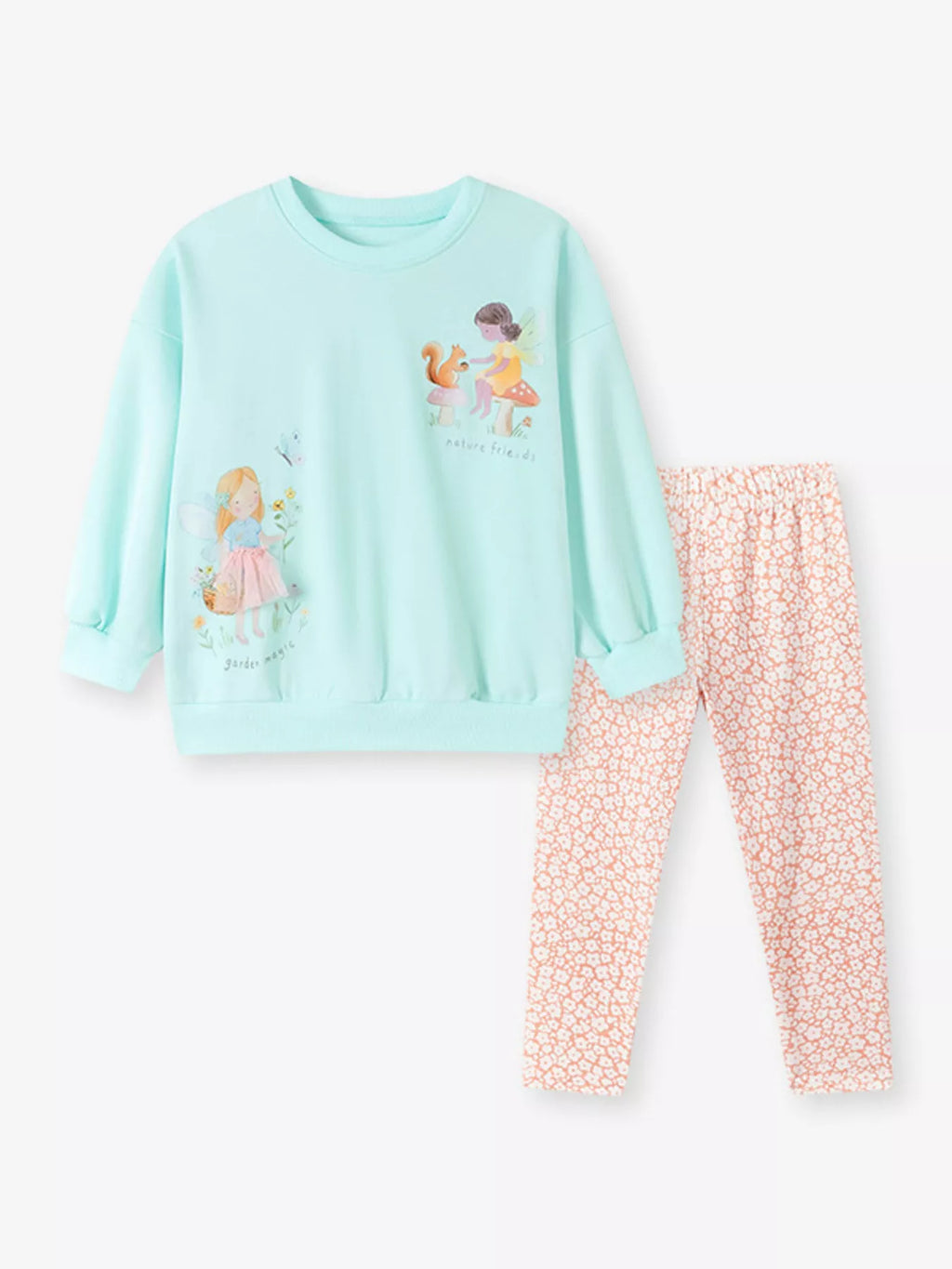 Children's Fairy Graphic Sweatshirt and Pants Set
