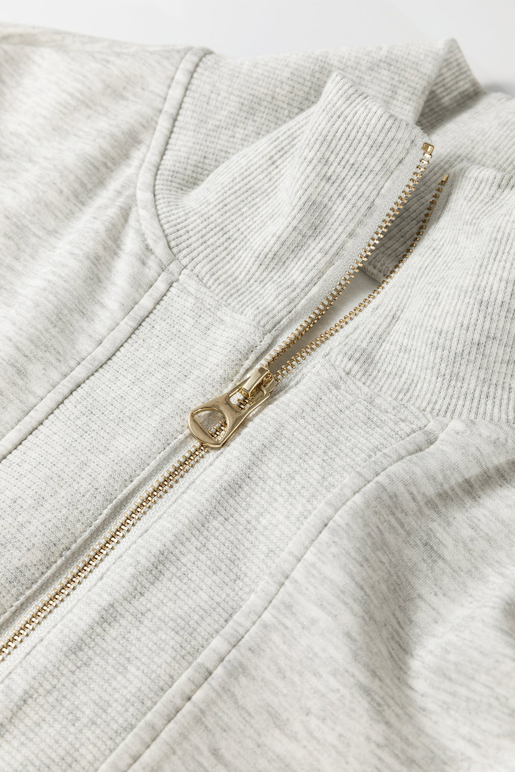 Light Grey Half Zip Polo Tee Casual Pant Set