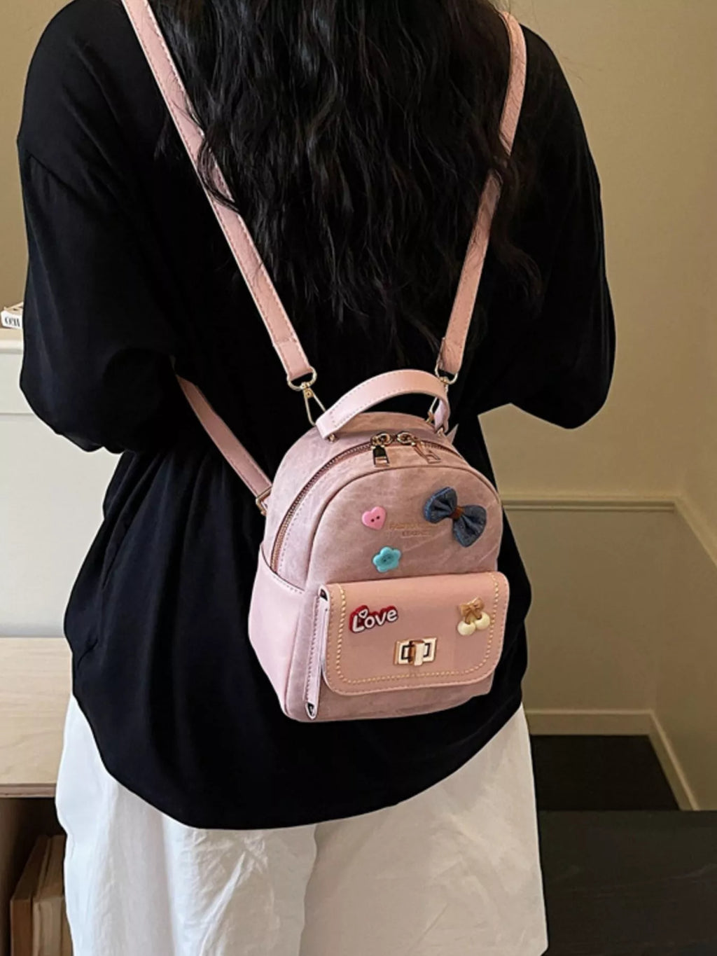 PU Leather Backpack Bag