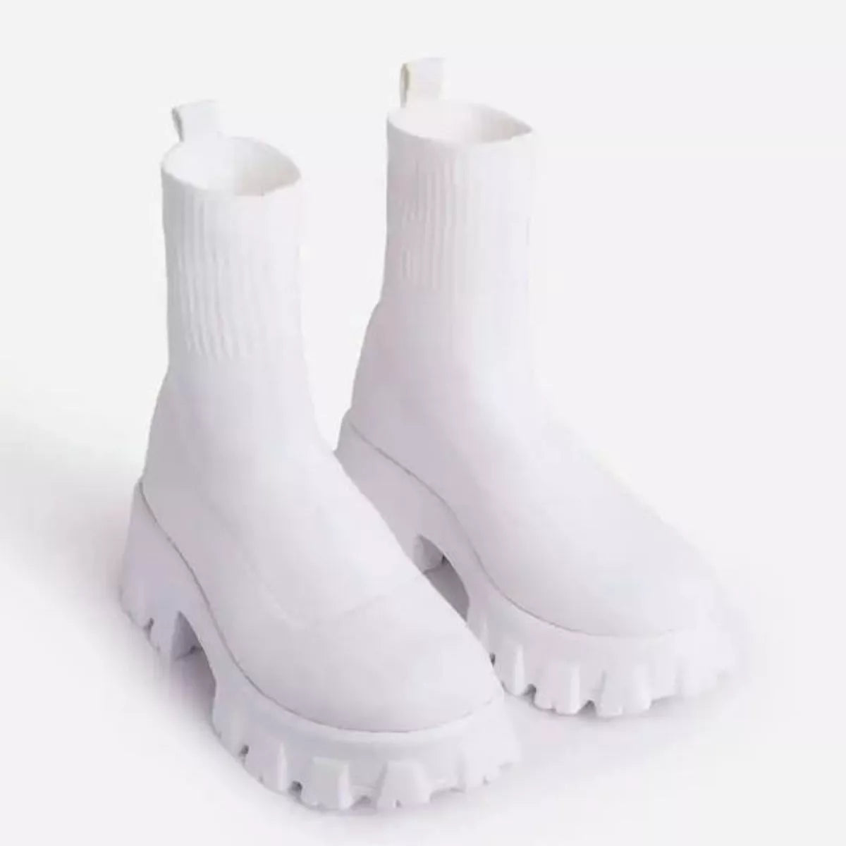 Round Toe Block Heels Boots