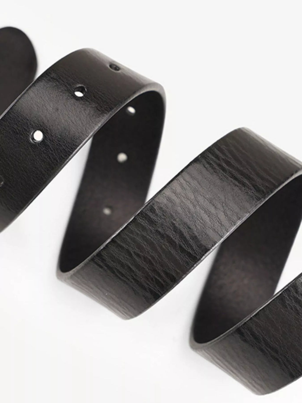 Classic Leather Belt with Silver Buckle