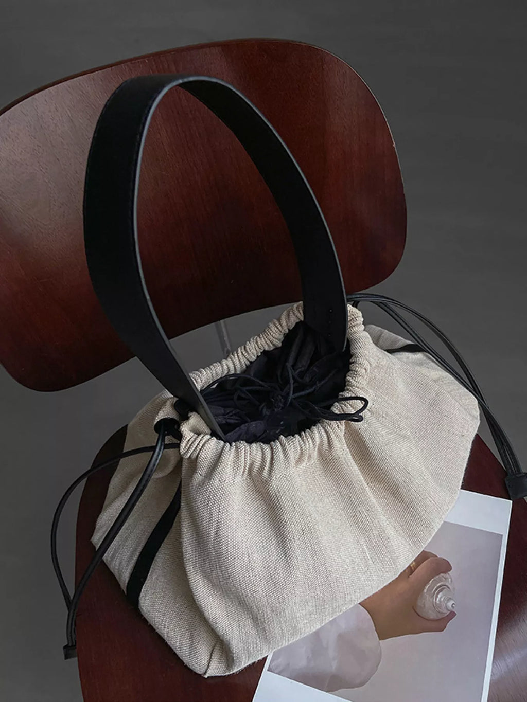Drawstring Closure Handbag