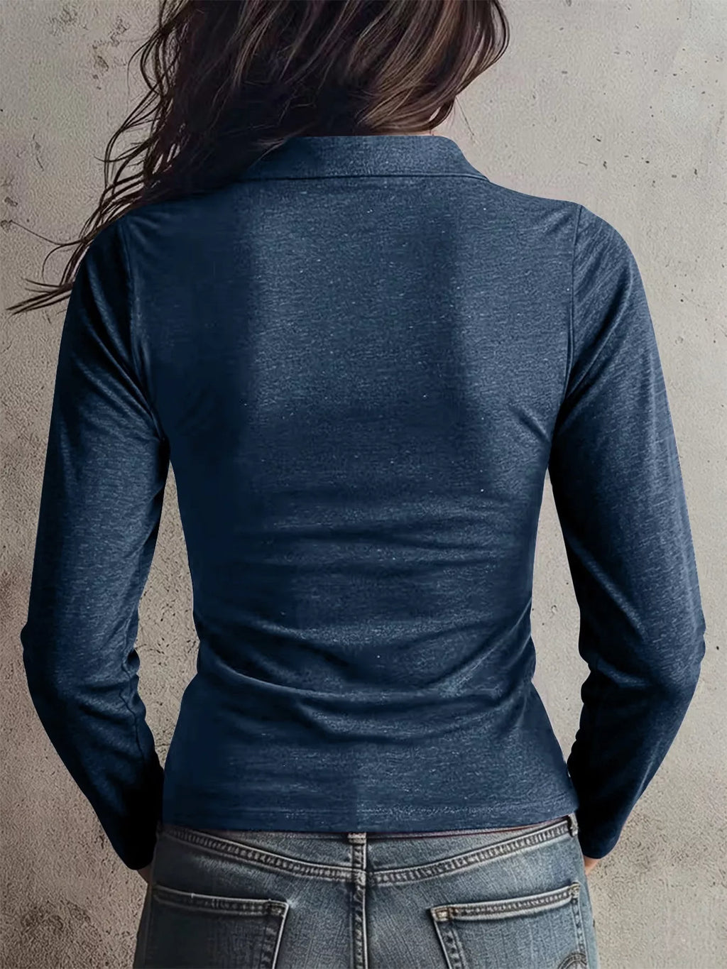 Slim Fit Long Sleeve Quarter-Zip T-Shirt