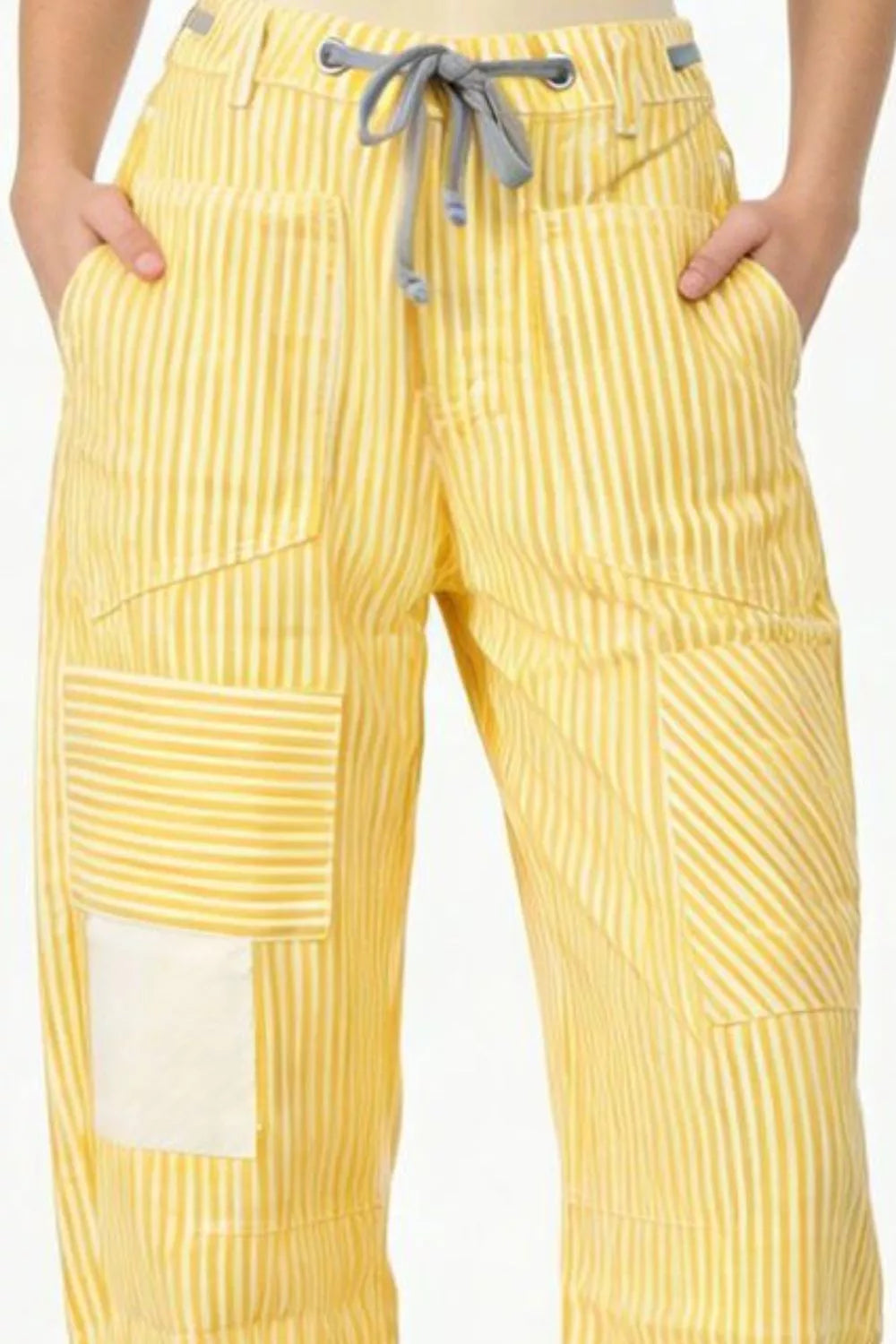 Striped Wide-Leg Pants