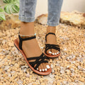 Strappy Ankle Strap Flat Sandals