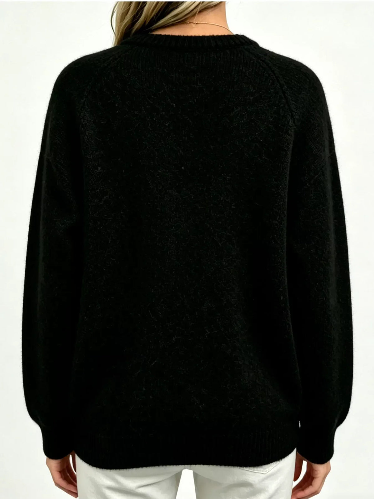 Deer Pattern Raglan Sleeve Sweater