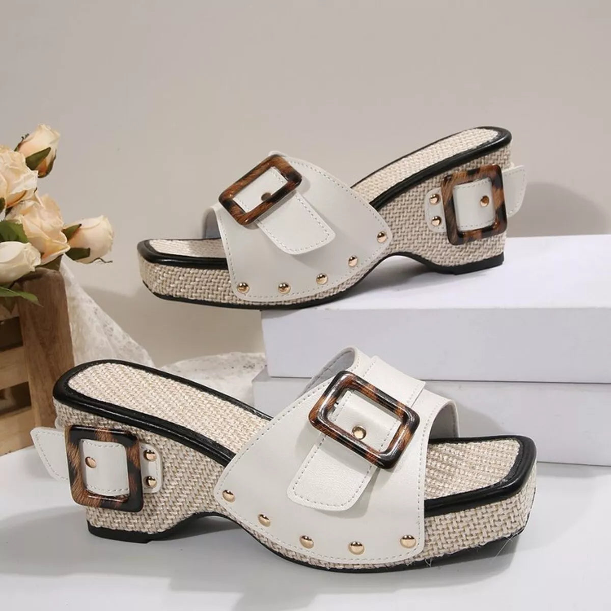 Open Toe Wedge Sandals