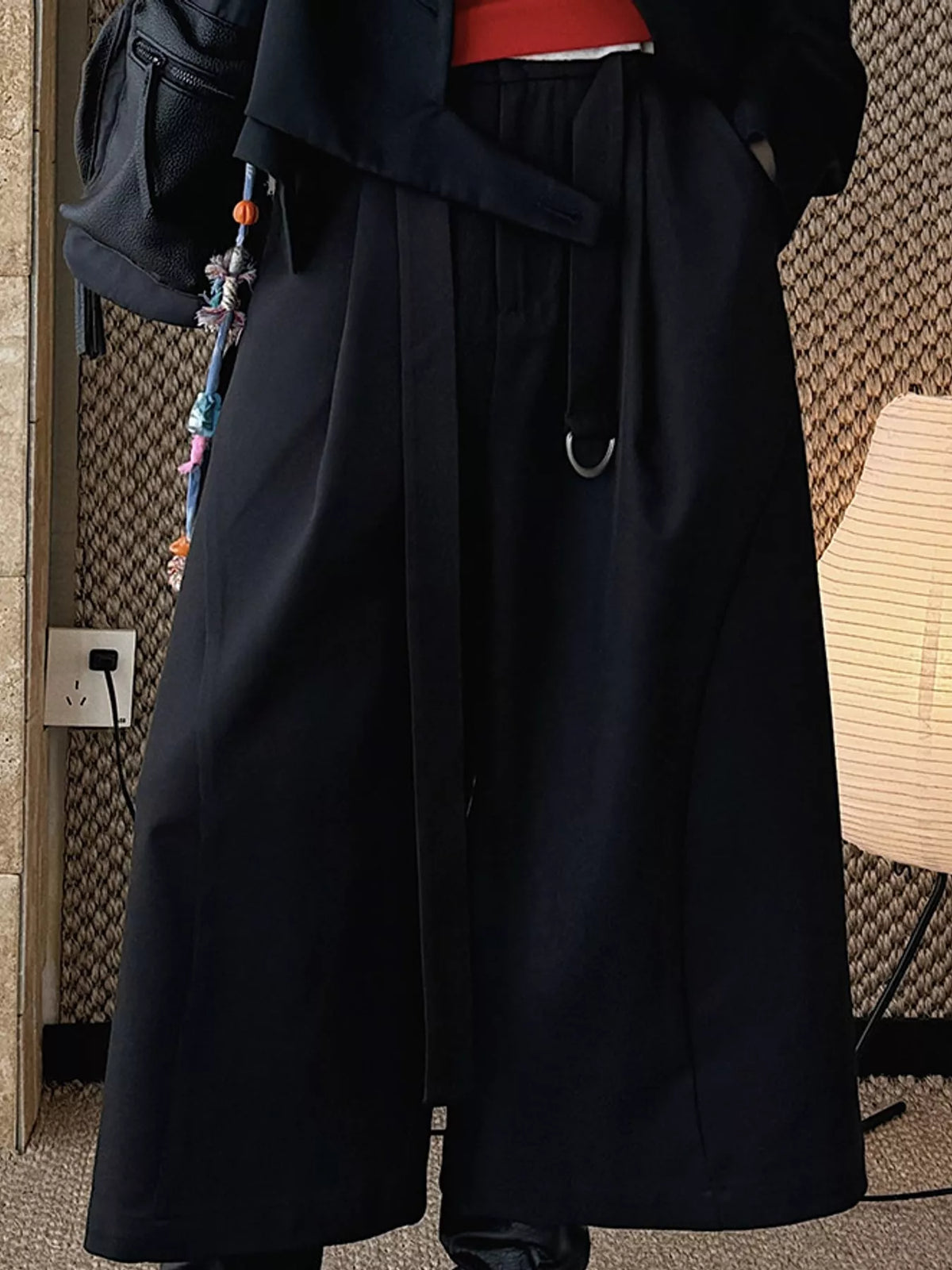 High-Waisted Wide-Leg Capris