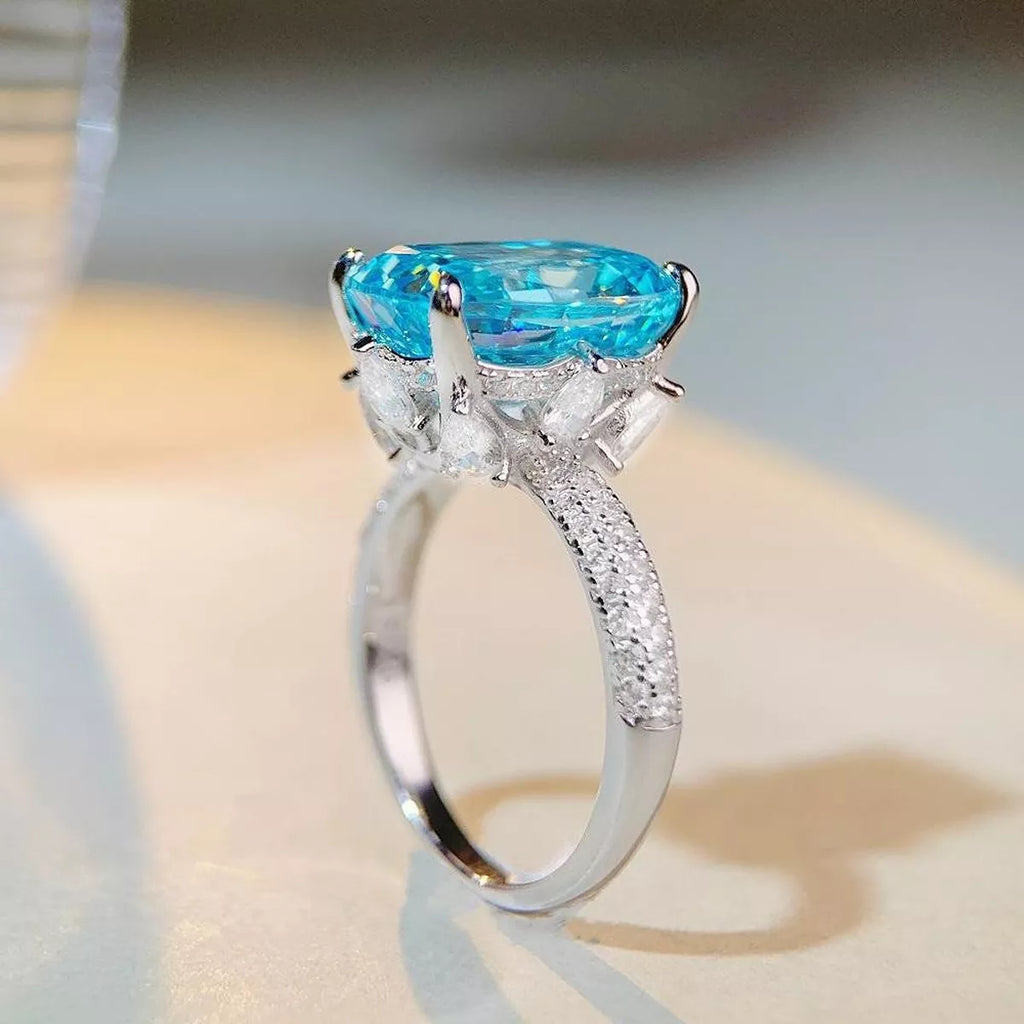 925 Sterling Silver Zircon Ring