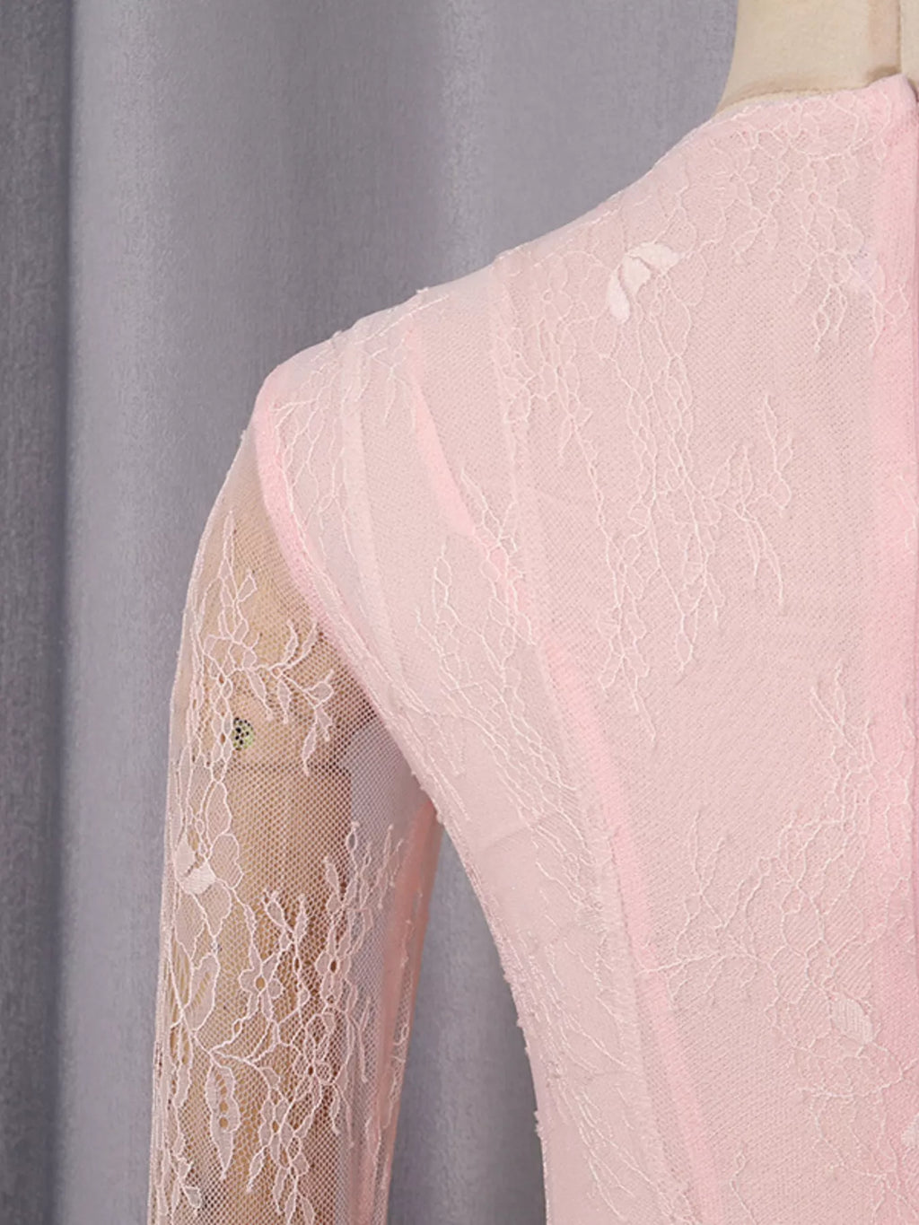 Lace Flare Sleeve Mini Dress