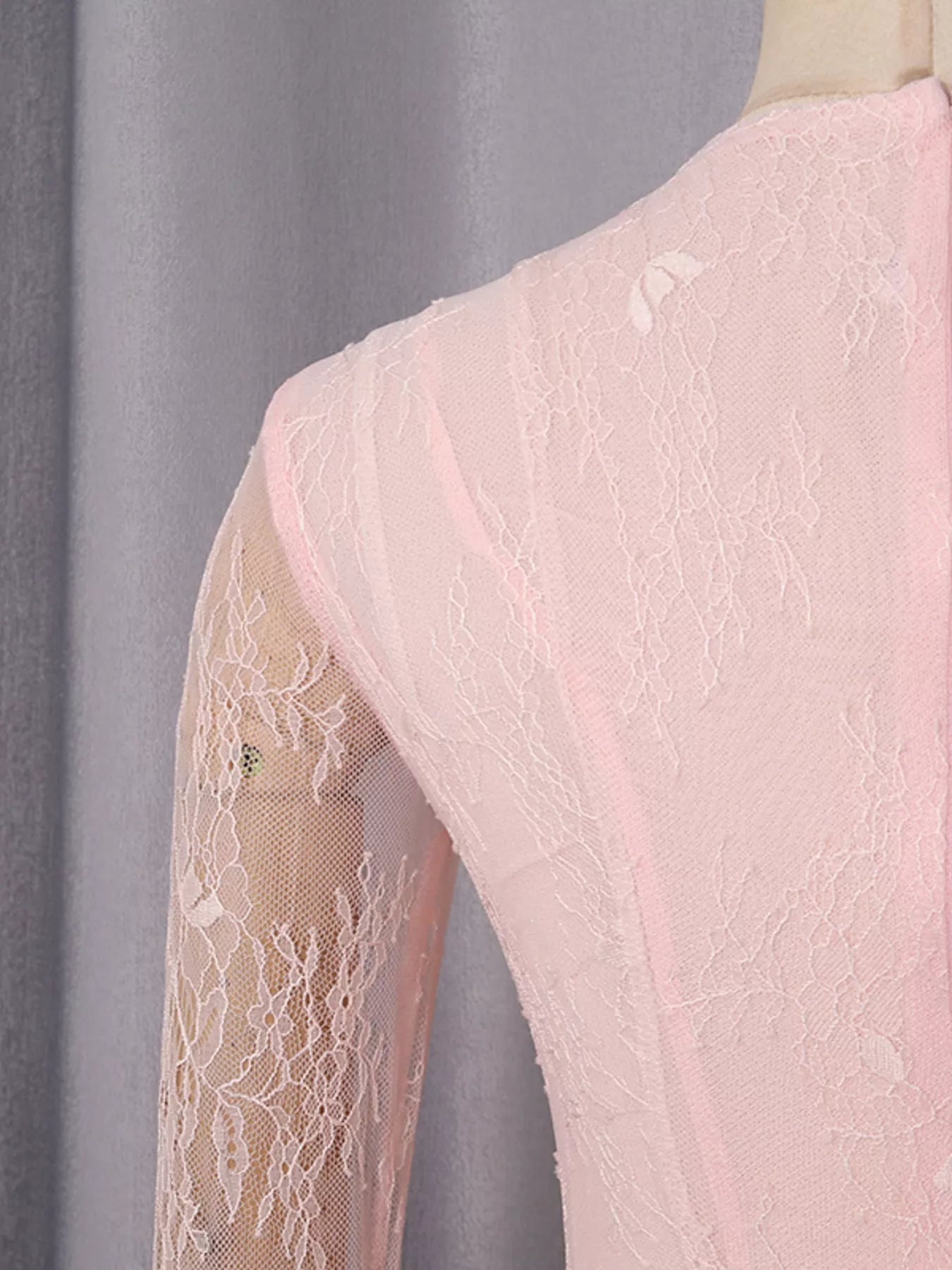 Lace Flare Sleeve Mini Dress