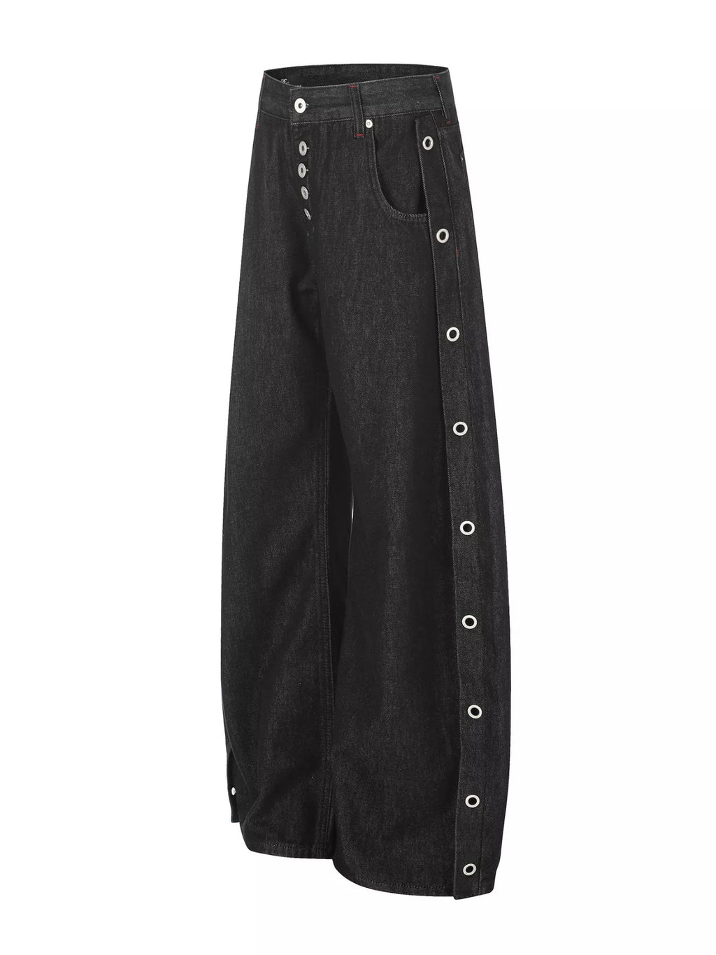Men's High-Waisted Wide-Leg Jeans