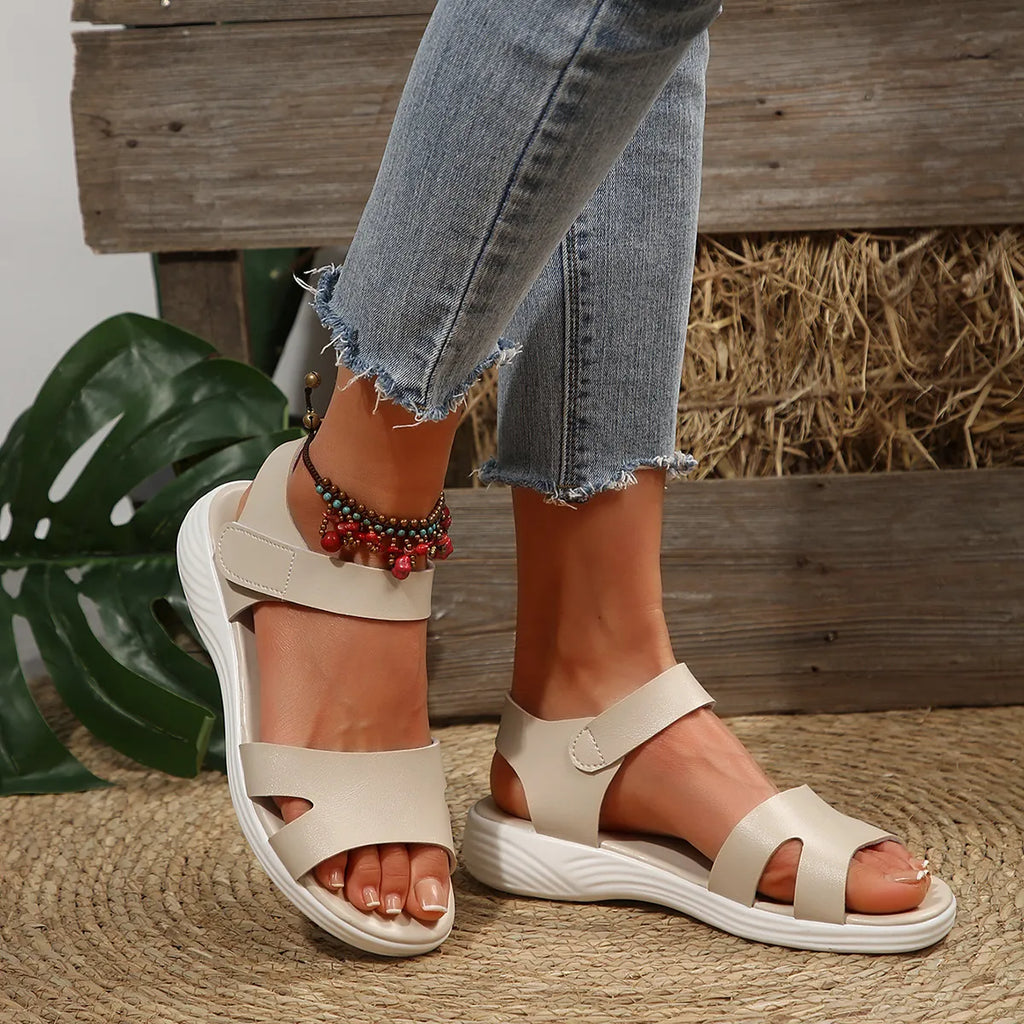 Open Toe Sandals with Ankle Strap