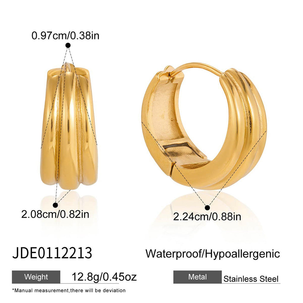 Fluted Hoop Earrings Collection