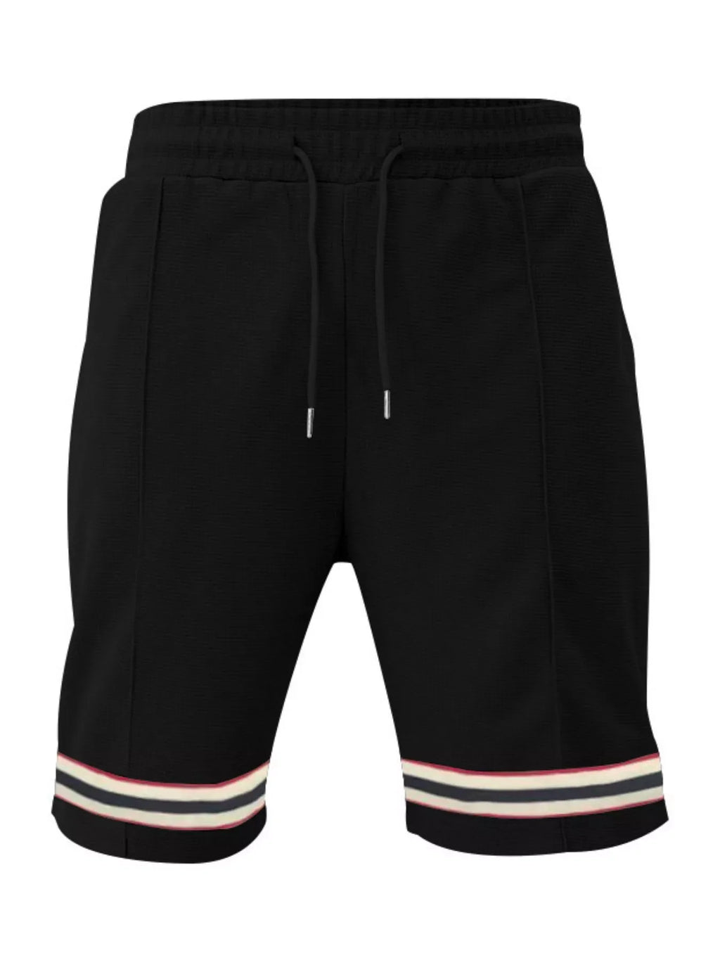 Men's Full Size Textured Knit Drawstring Shorts Plus Size