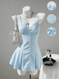 Polka Dot Spaghetti Strap Mini Dress