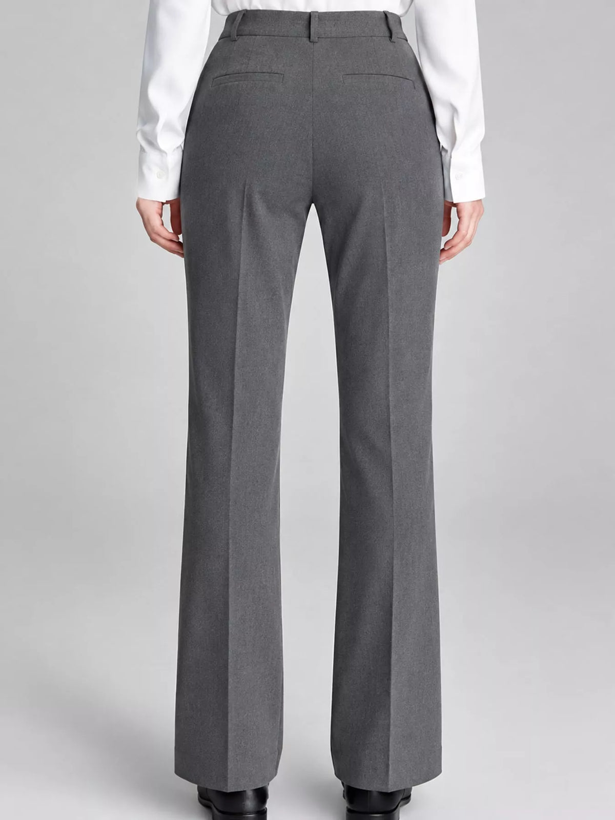 High-Waisted Straight-Leg Pants