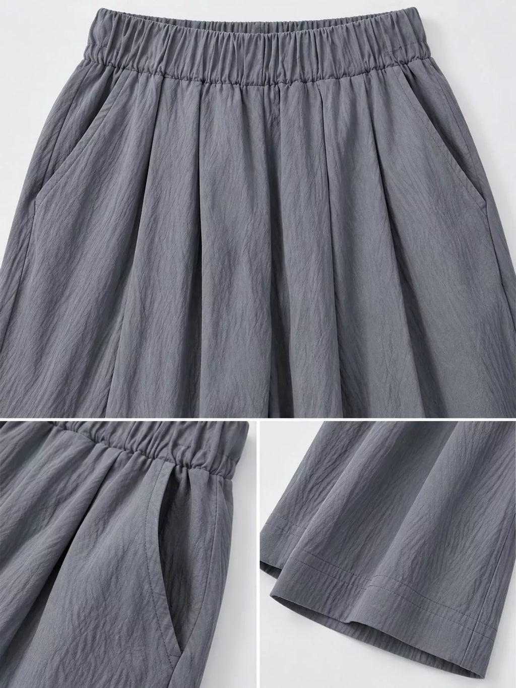 High-Waisted Loose Fit Wide-Leg Casual Pants