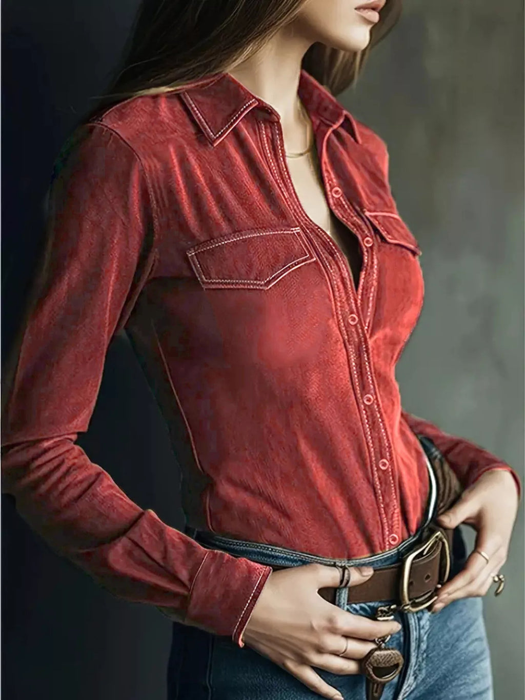 Classic Slim-Fit Long Sleeve Shirt
