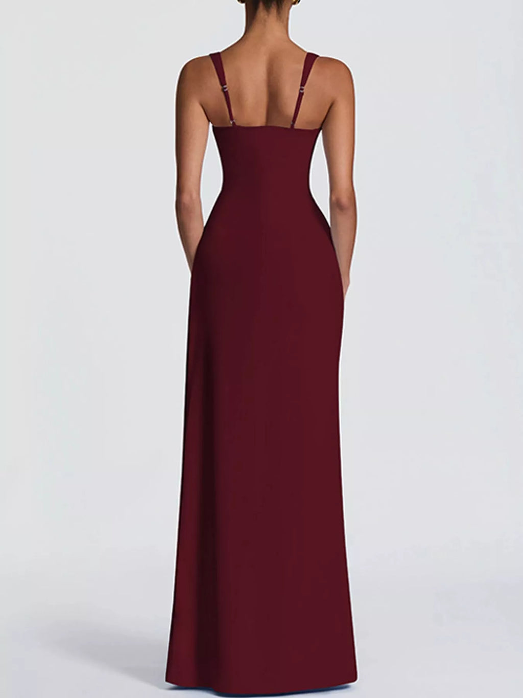 Sleeveless High-Slit Evening Maxi Dress