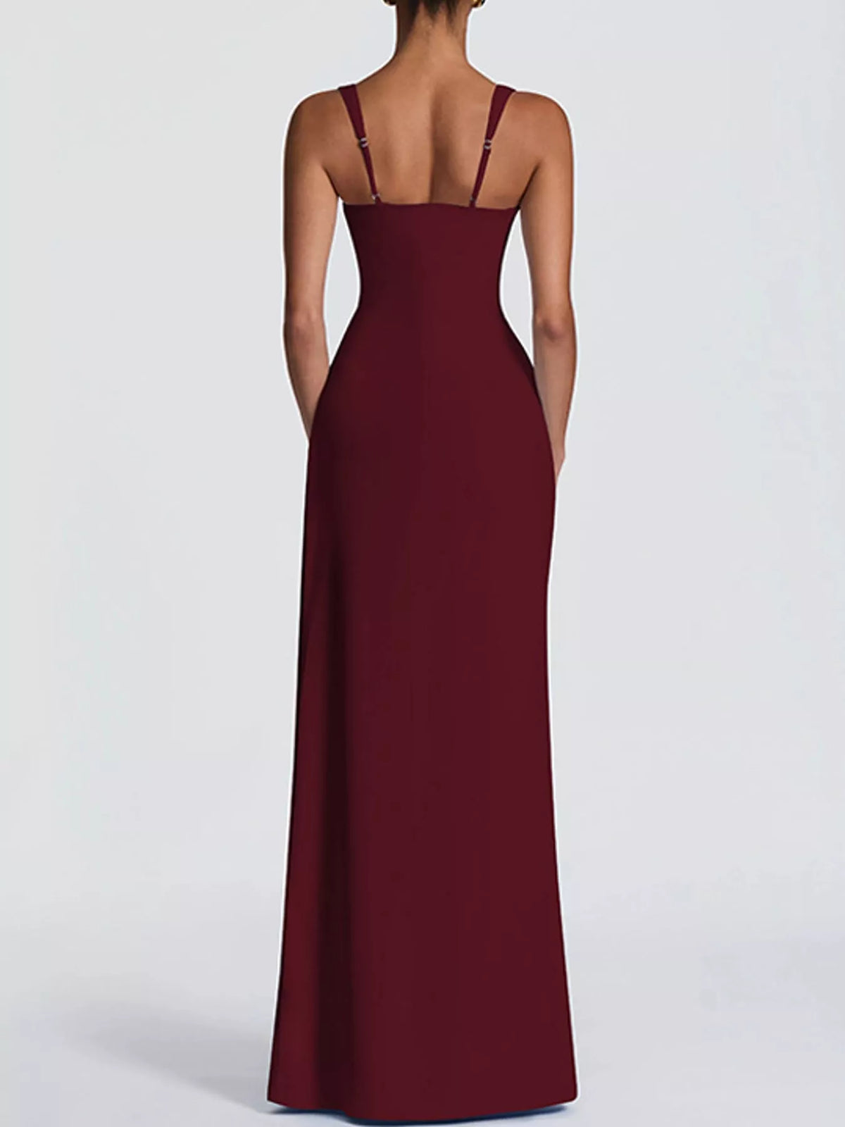 Sleeveless High-Slit Evening Maxi Dress