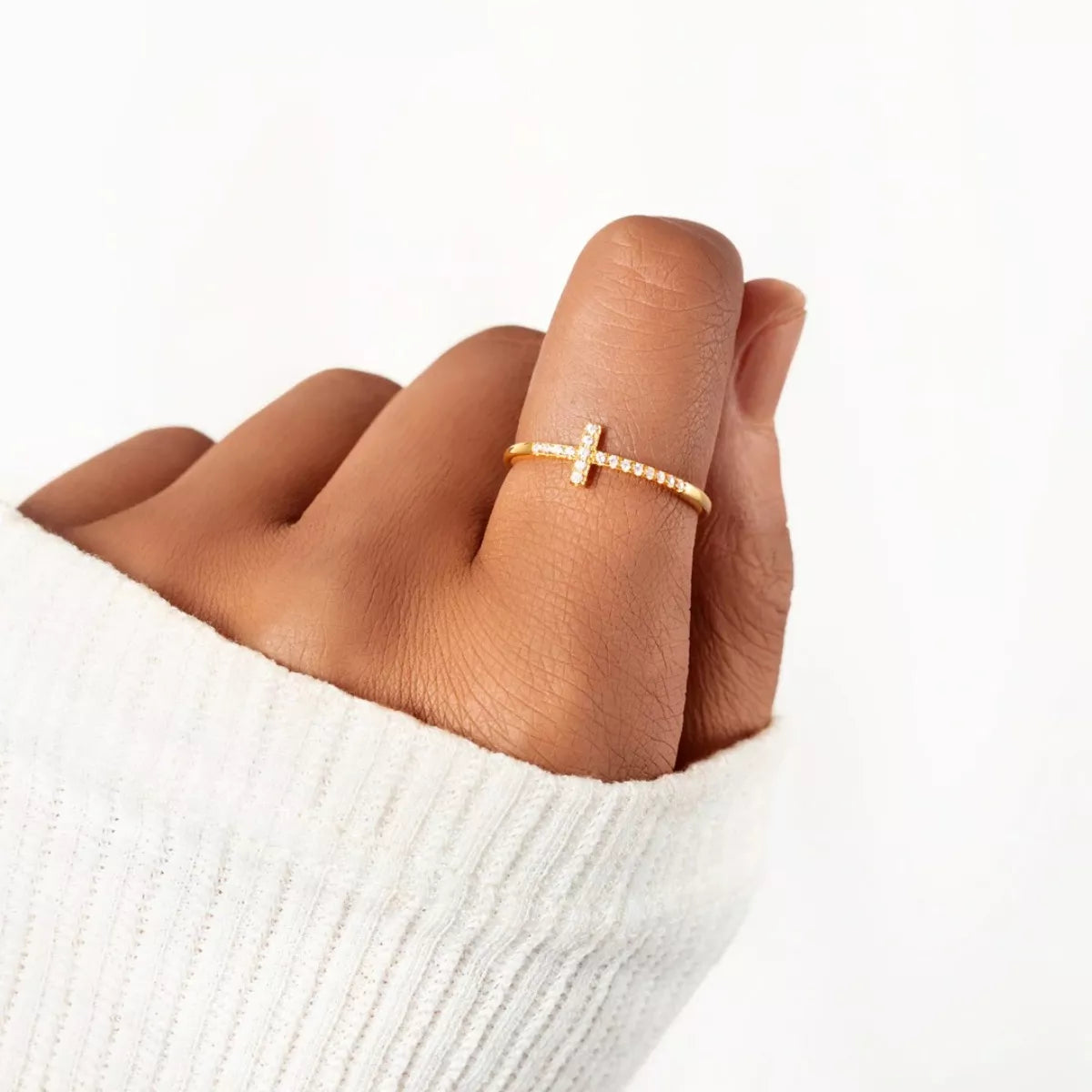 925 Sterling Silver Everyday Cross Ring