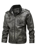Men's Full Size Zip Up Long Sleeve Jacket Plus Size