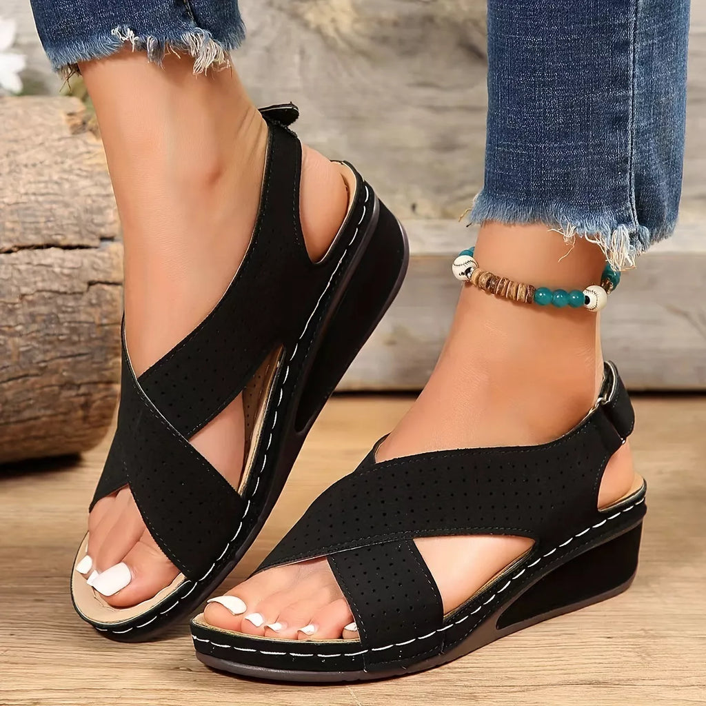 Open Toe Wedge Sandals