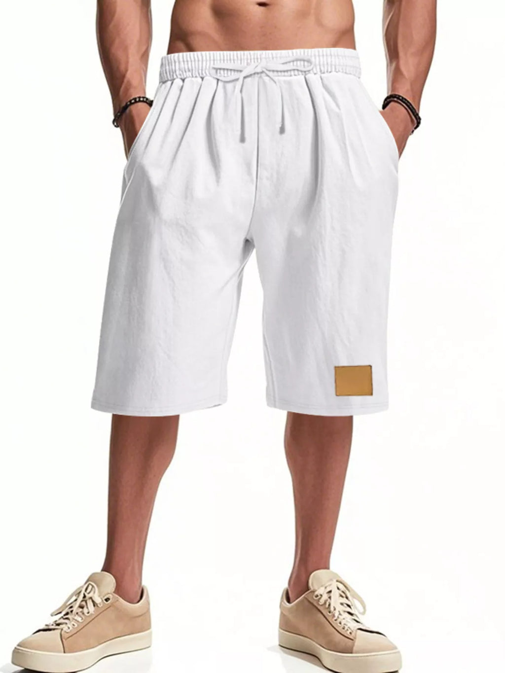 Men's Full Size Casual Drawstring Shorts Plus Size