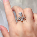2 Carat Moissanite 925 Sterling Silver Ring