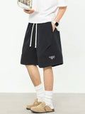 Men's Plus Size Drawstring Shorts with Pockets