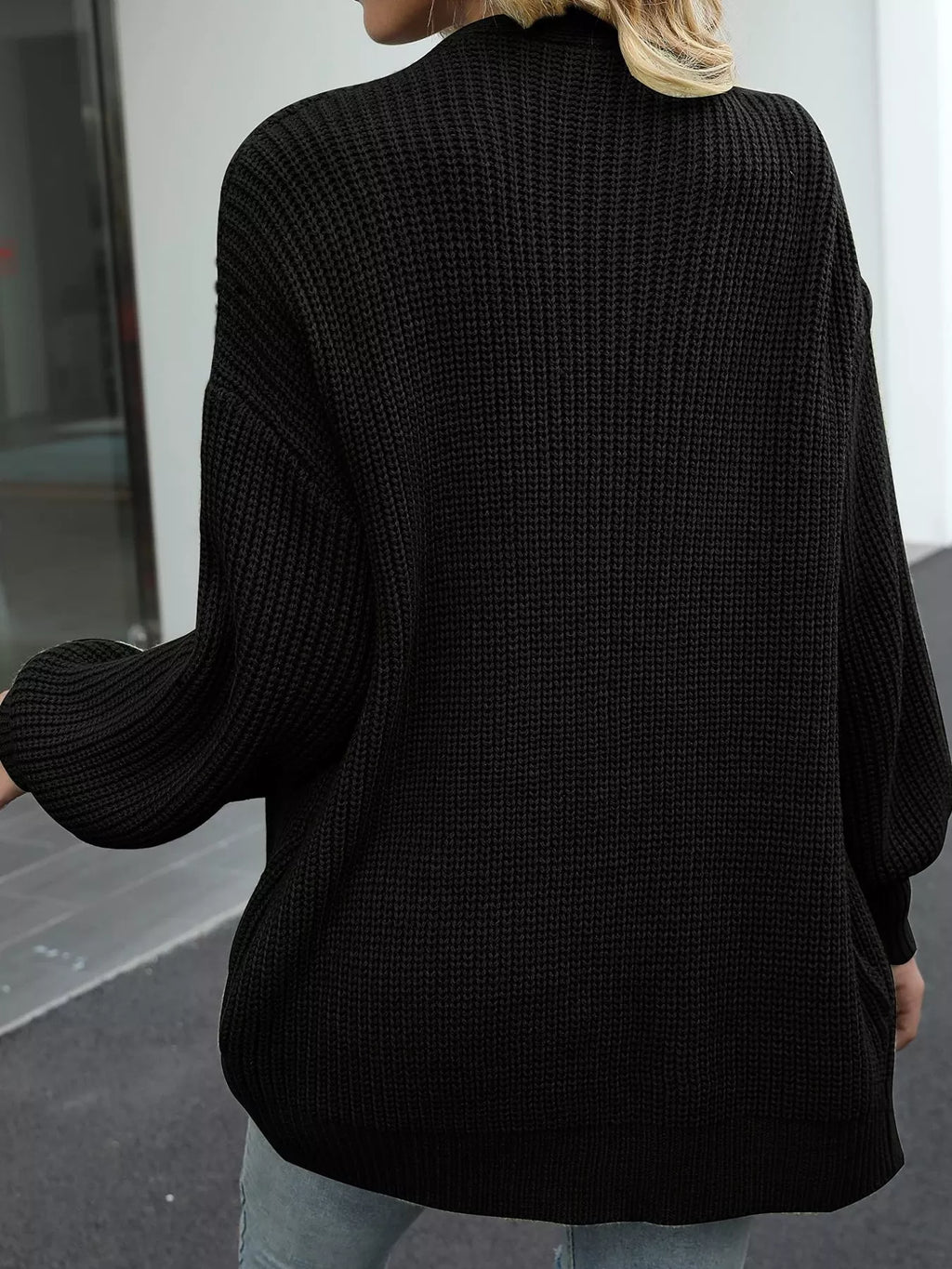 Chunky Knit Open Front Cardigan