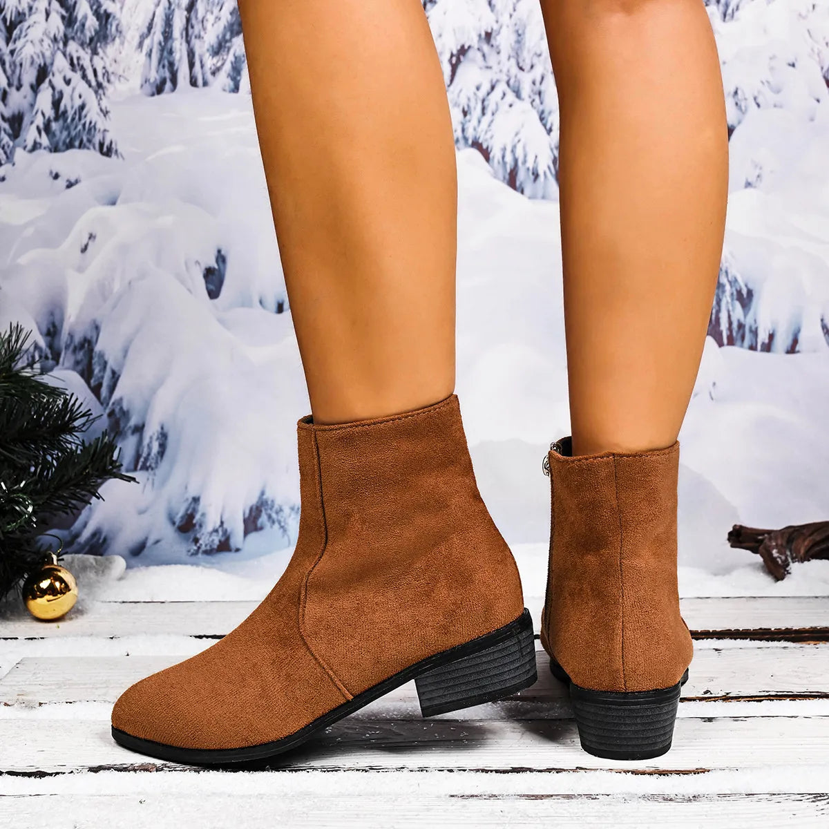 Block Heels Chelsea Boots