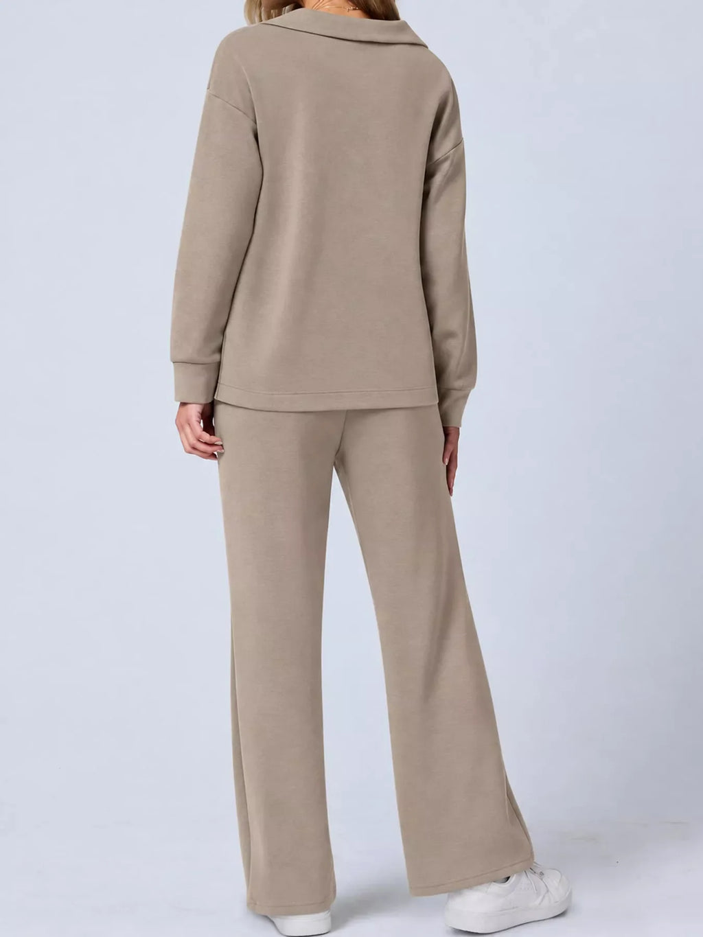 Dropped Shoulder Top and Pants Set